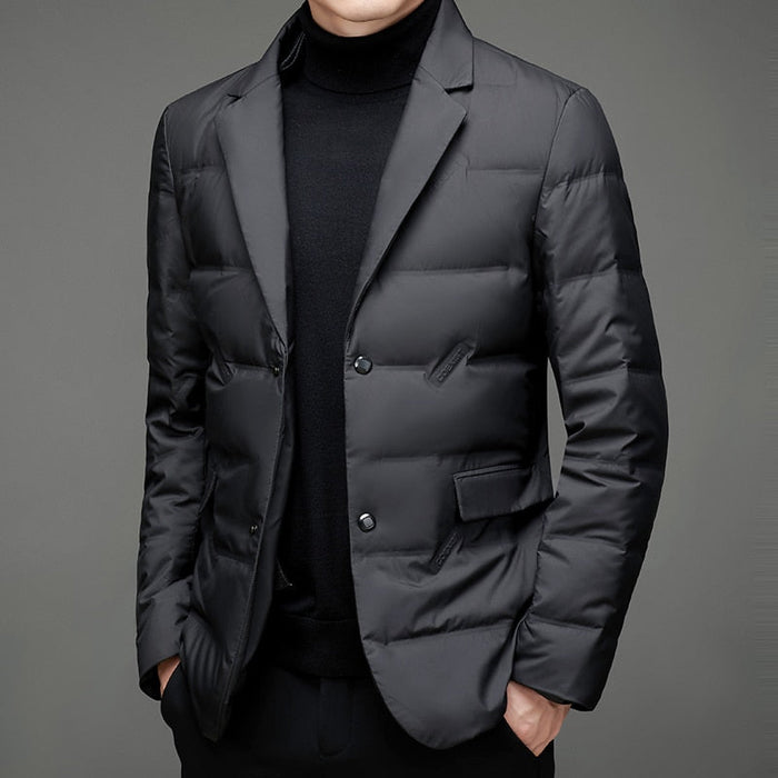Christophe™ Blazer stylé avec garniture en duvet