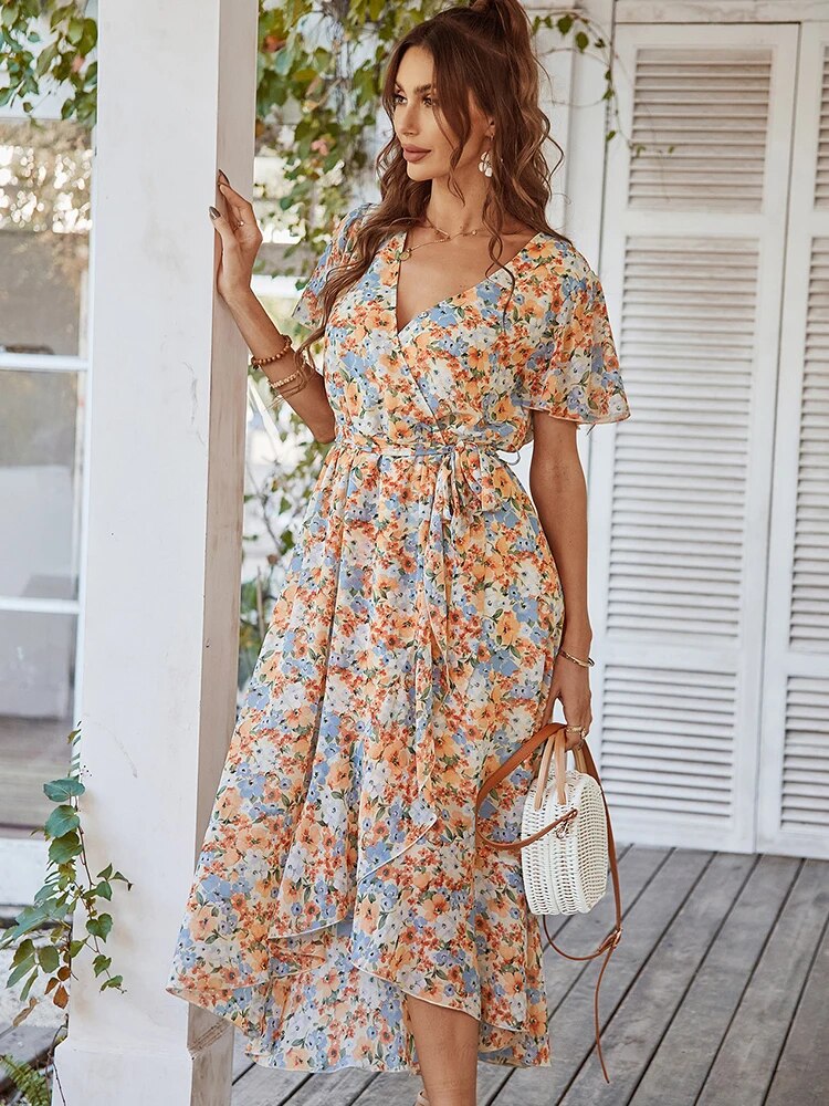 Robe florale bohème élégante - Fleur pour un style unique