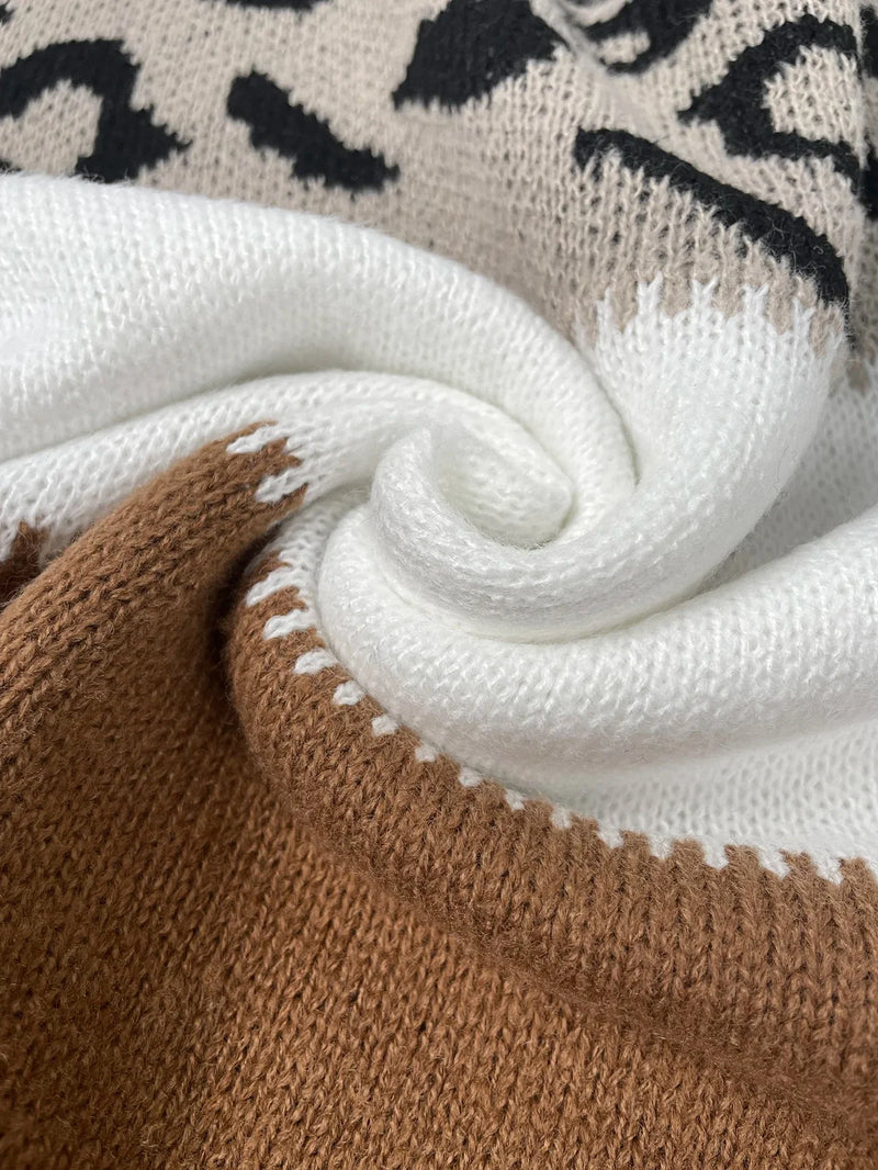 Josiane™ Pull avec imprimé léopard