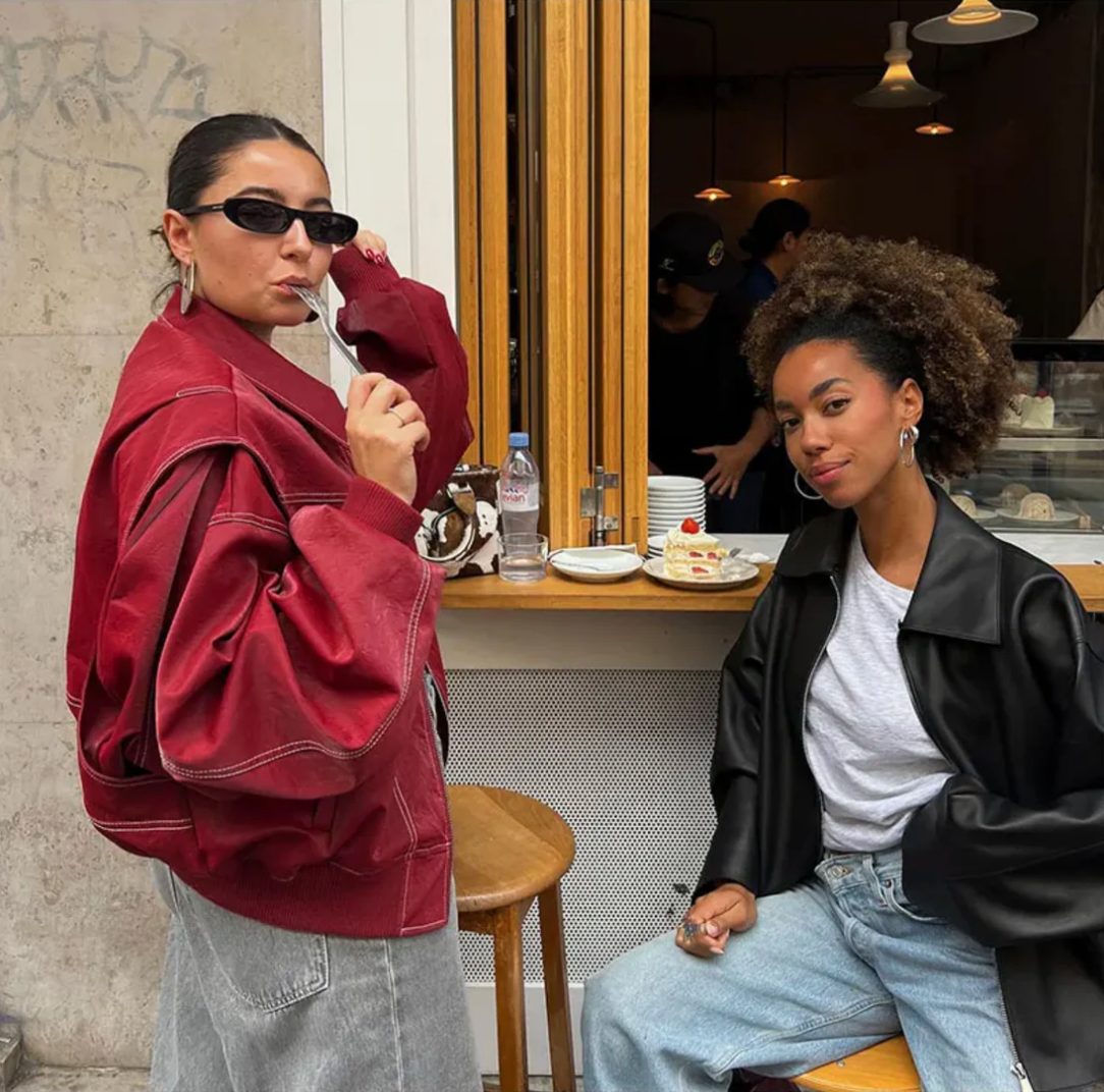 Flavie™ Veste en cuir
