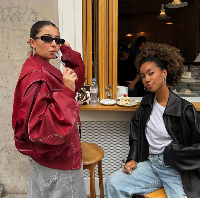 Flavie™ Veste en cuir