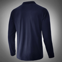 Polo à manches longues élégant pour hommes avec fermeture à glissière - coupe étroite, style décontracté et sophistiqué