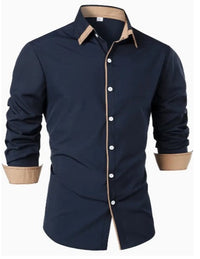 Chemise décontractée pour homme à manches longues et respirante