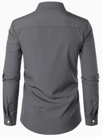 Chemise décontractée pour homme à manches longues et respirante