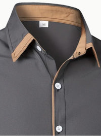 Chemise décontractée pour homme à manches longues et respirante