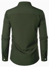 Chemise décontractée pour homme à manches longues et respirante