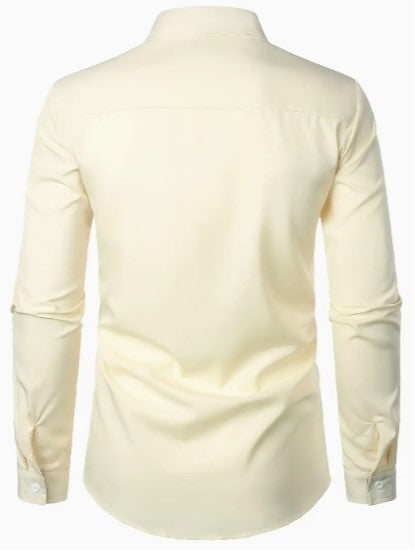 Chemise décontractée pour homme à manches longues et respirante