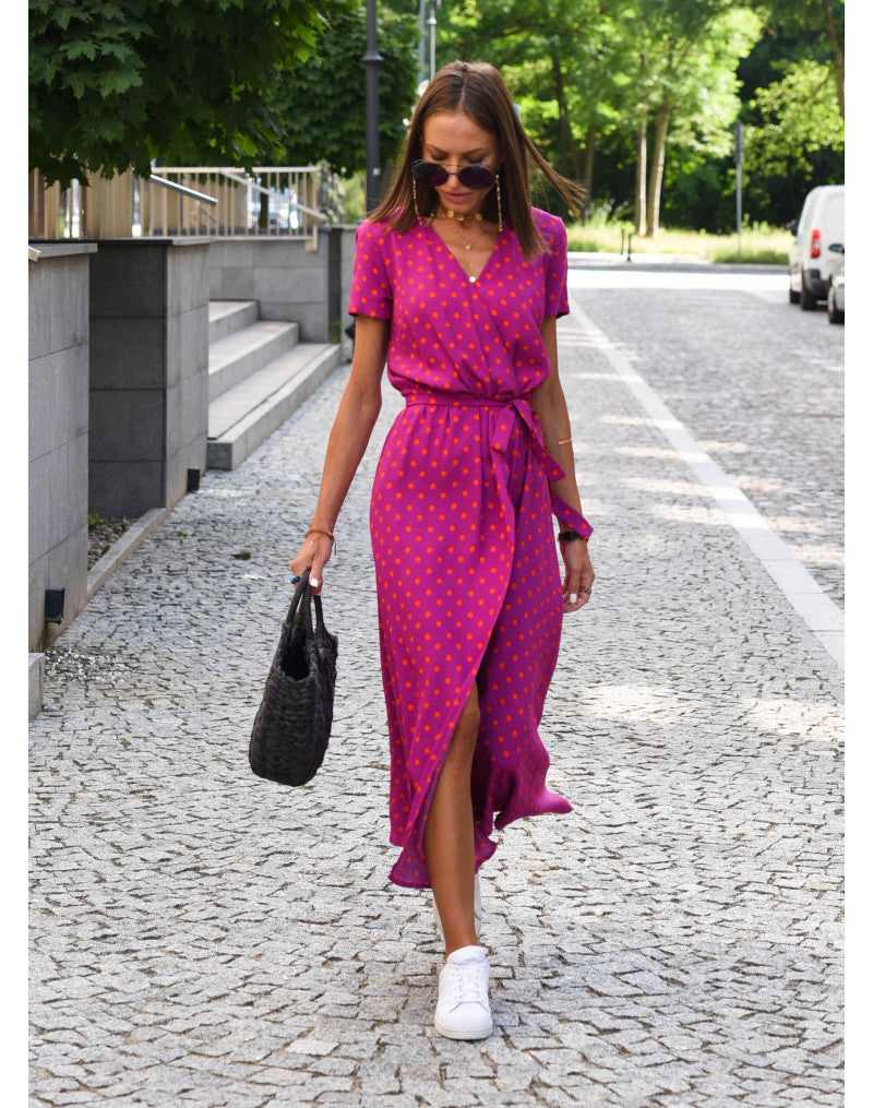 Élégante robe longue d'été à imprimé floral - Linda
