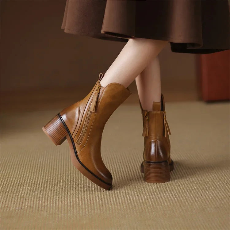 Estelle™  Bottes en cuir de luxe