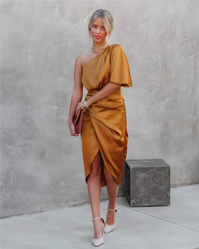 Mireille - Robe de cocktail à une épaule pour un look élégant