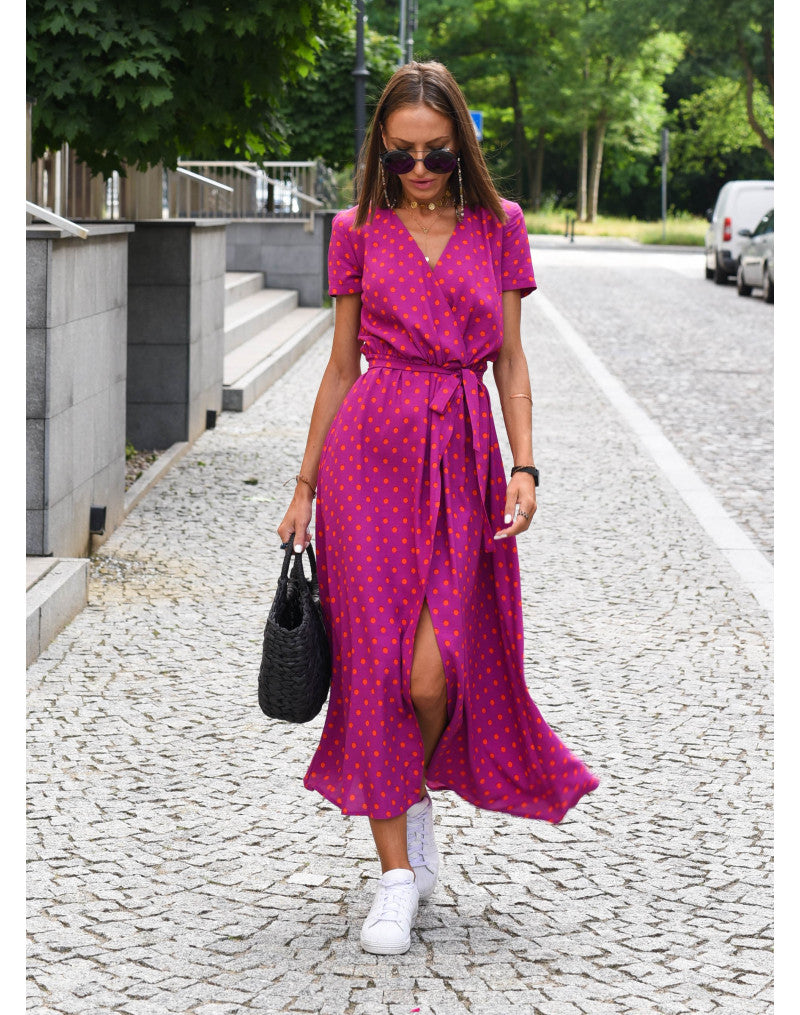 Élégante robe longue d'été à imprimé floral - Linda