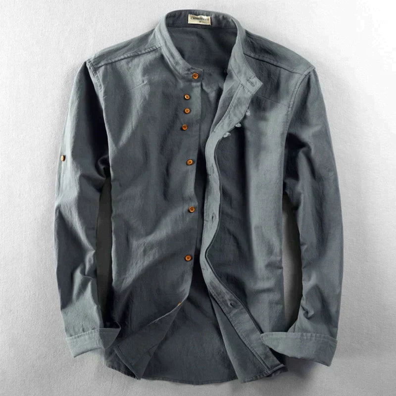 Camisole ajustée pour homme avec cuello alto et manga larga