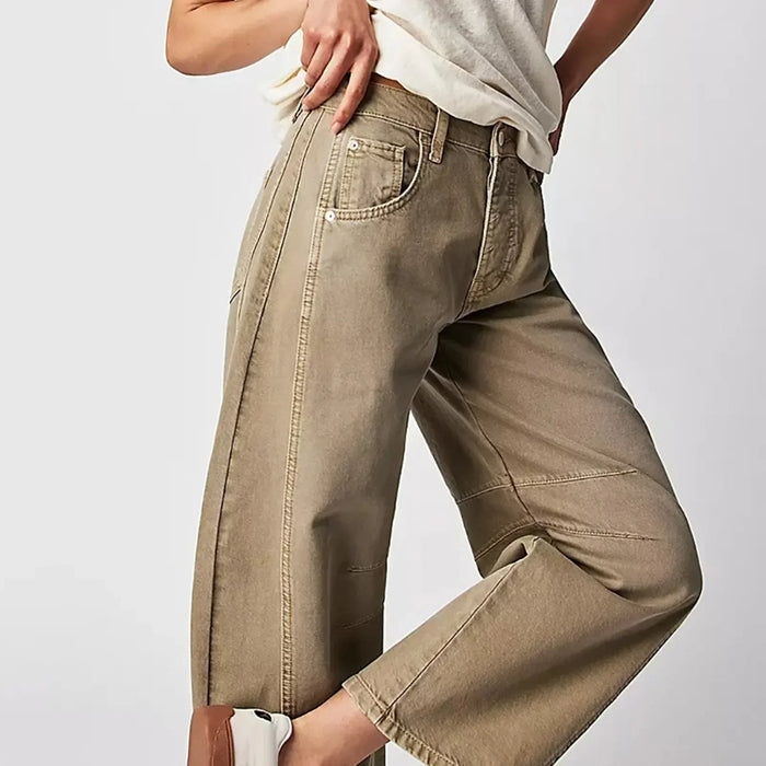Pantalon large élégant et souple - Pantalon décontracté pour femmes à la pointe de la mode