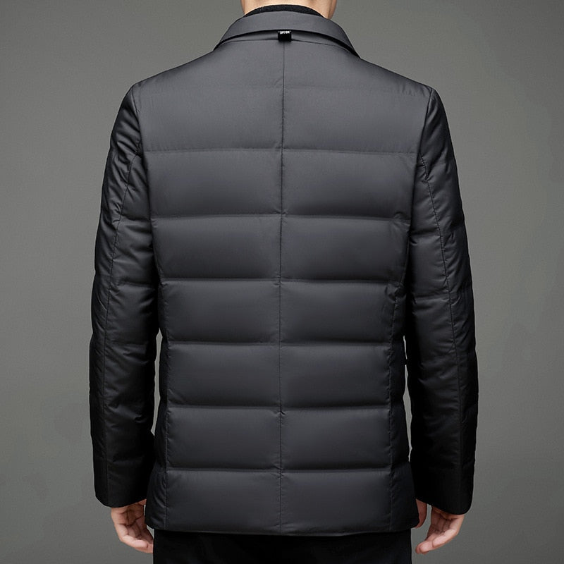 Christophe™ Blazer stylé avec garniture en duvet