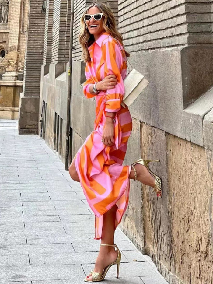 Kitchie - Robe longue enveloppante estivale pour un look excentrique et rafraîchissant