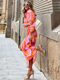Robe enveloppante à imprimé chic | Velanora Tissu léger Parfait pour toutes les occasions