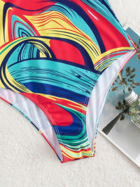 Maillot de bain une pièce pour femmes à décolleté en V élégante
