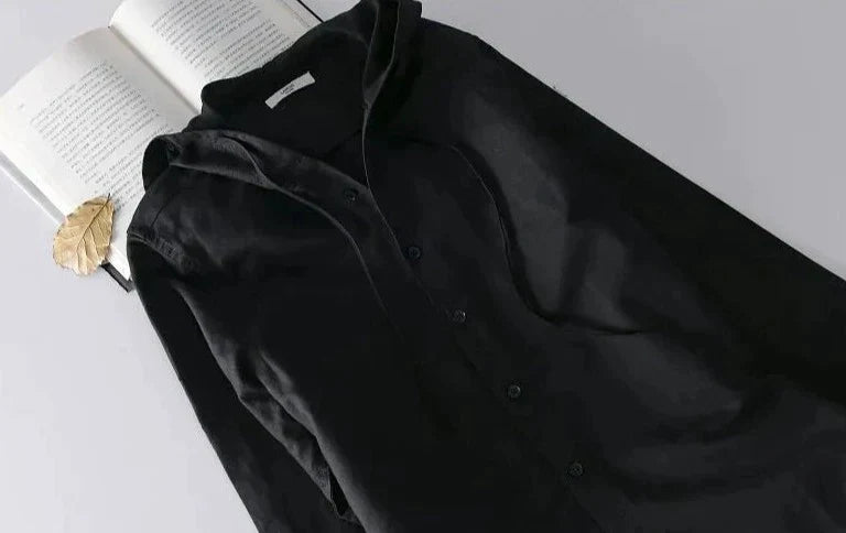 Hooded Leinenhemd - Couverture légère et résistante pour les personnes de faible corpulence