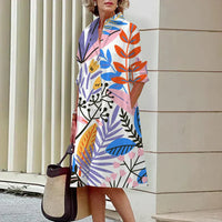 Robe Midi Longue à la Genou - Idéalement Ajustée, Respirante, Style Décontracté