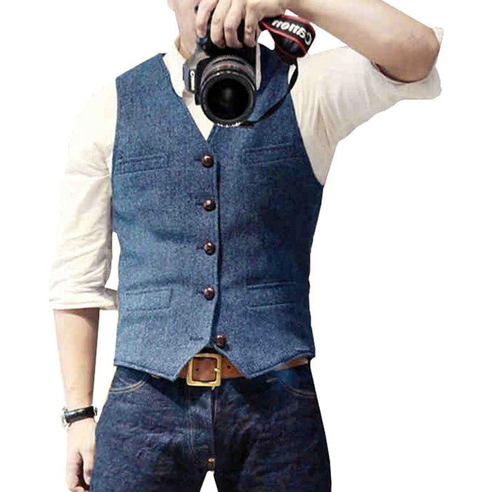 Gilet en denim tendance pour hommes - Confort et style à la fois