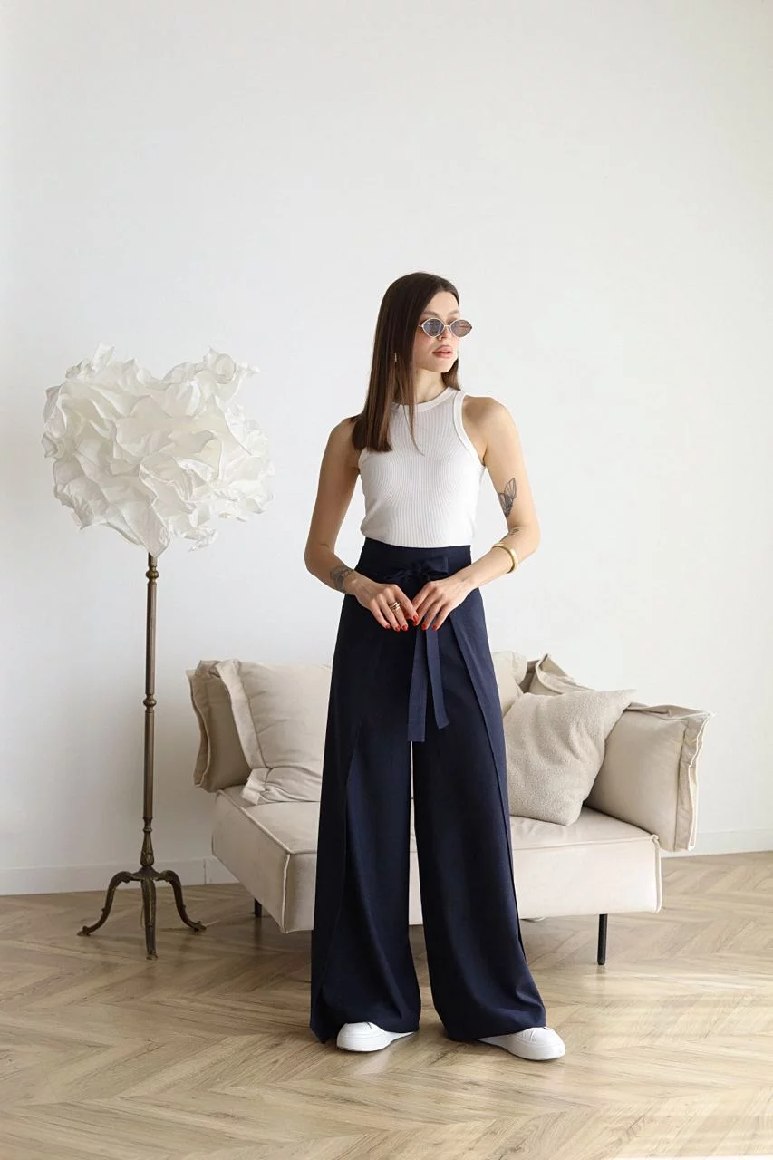 Ensemble pantalon 2 pièces à jambe large - Vêtements pour femmes élégants et confortables pour un look sophistiqué
