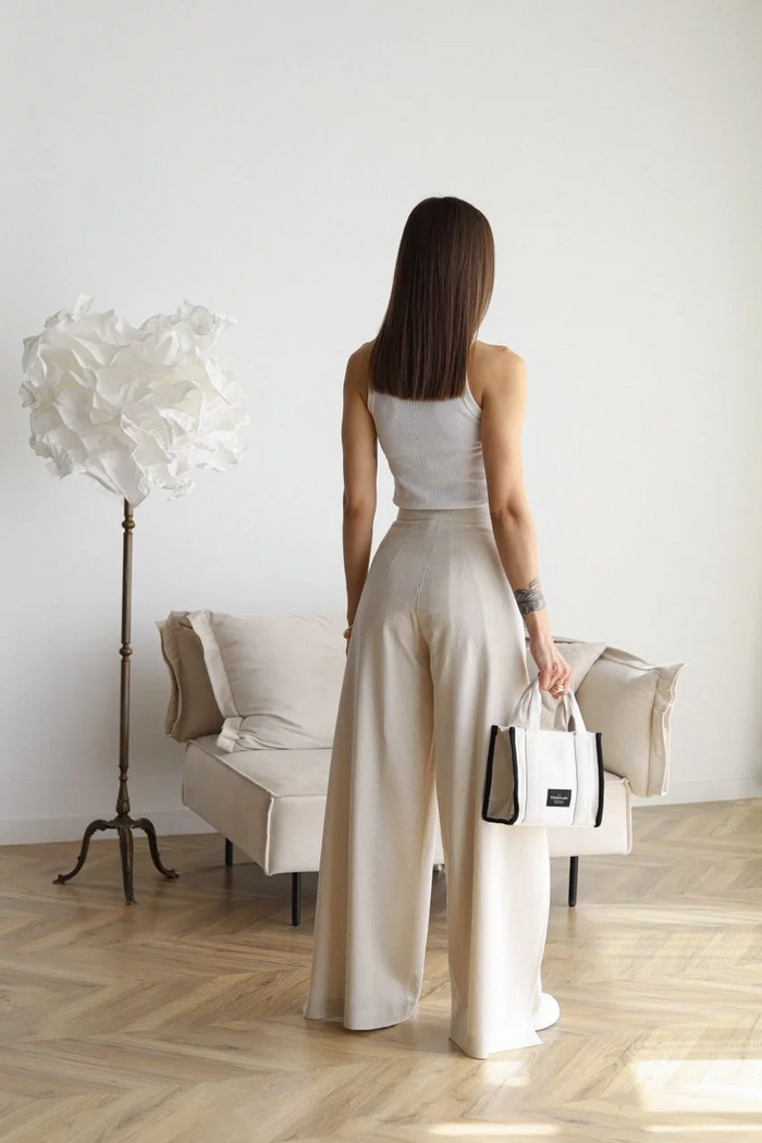 Ensemble pantalon 2 pièces à jambe large - Vêtements pour femmes élégants et confortables pour un look sophistiqué