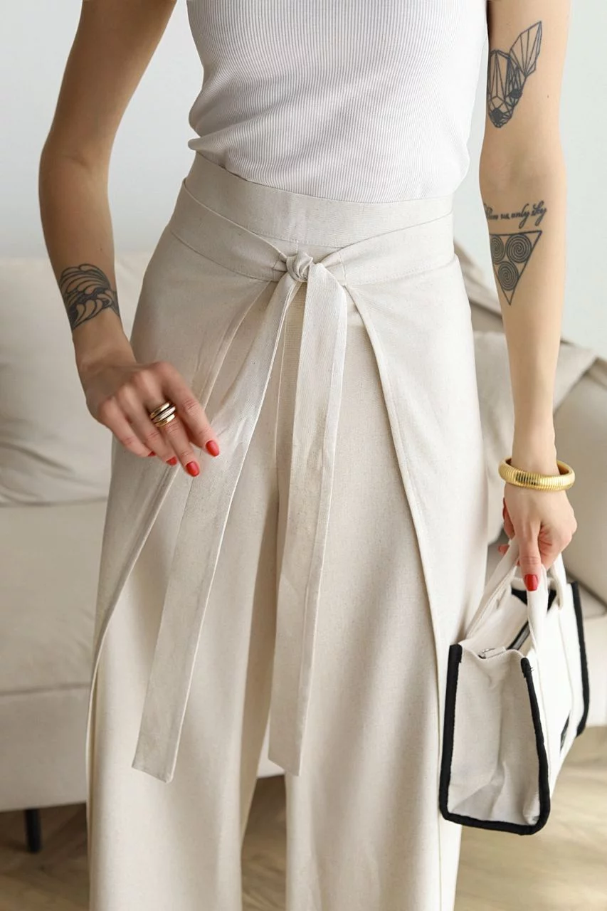 Ensemble pantalon 2 pièces à jambe large - Vêtements pour femmes élégants et confortables pour un look sophistiqué