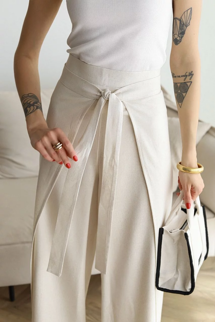Ensemble pantalon 2 pièces à jambe large - Vêtements pour femmes élégants et confortables pour un look sophistiqué