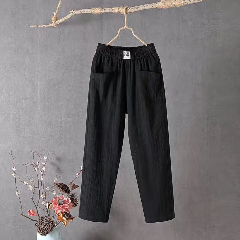 Pantalon élégant et décontracté pour femmes, avec taille élastique confortable pour un ajustement parfait