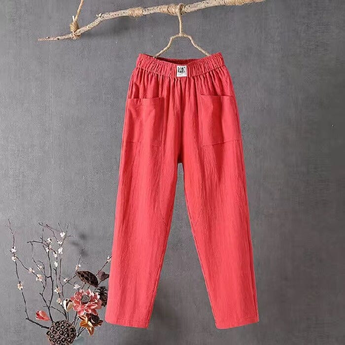 Pantalon élégant et décontracté pour femmes, avec taille élastique confortable pour un ajustement parfait