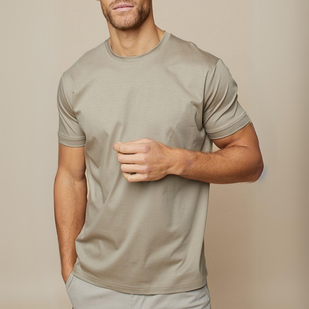 T-Shirt à Manches Courtes pour Homme - Mélange de Coton Doux - Coupe Décontractée - Style Casual