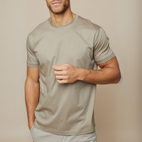 T-Shirt à Manches Courtes pour Homme - Mélange de Coton Doux - Coupe Décontractée - Style Casual