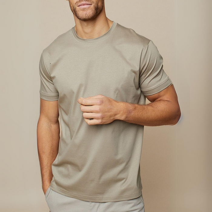 T-Shirt à Manches Courtes pour Homme - Mélange de Coton Doux - Coupe Décontractée - Style Casual