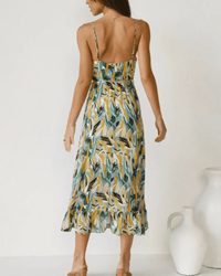 Vêtement Midi Coloré pour Femmes - Imprimé Fleuri Élégant et Léger