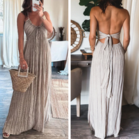 Elegant Beige Maxi Dress - Hesja pour un look éblouissant