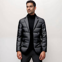 Christophe™ Blazer stylé avec garniture en duvet