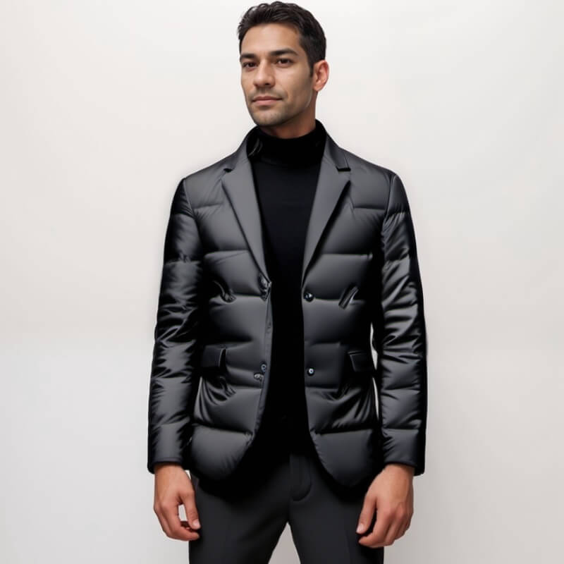 Christophe™ Blazer stylé avec garniture en duvet