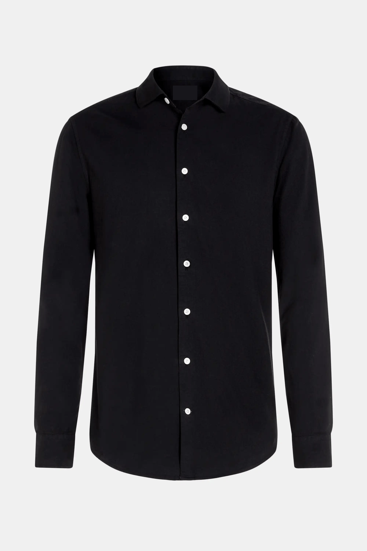 Chemise habillée pour homme en coton 100 % - coupe régulière et manches longues avec col boutonné