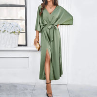 Stylish V-neck Elegant Spring Dress - Patricia