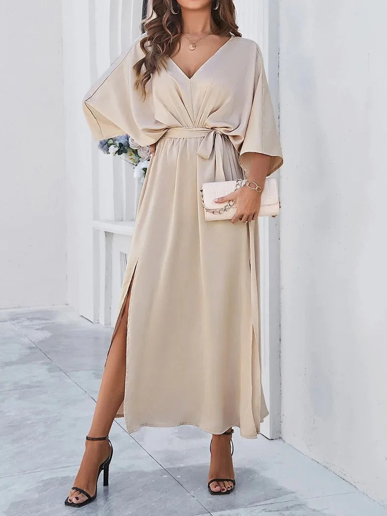 Stylish V-neck Elegant Spring Dress - Patricia