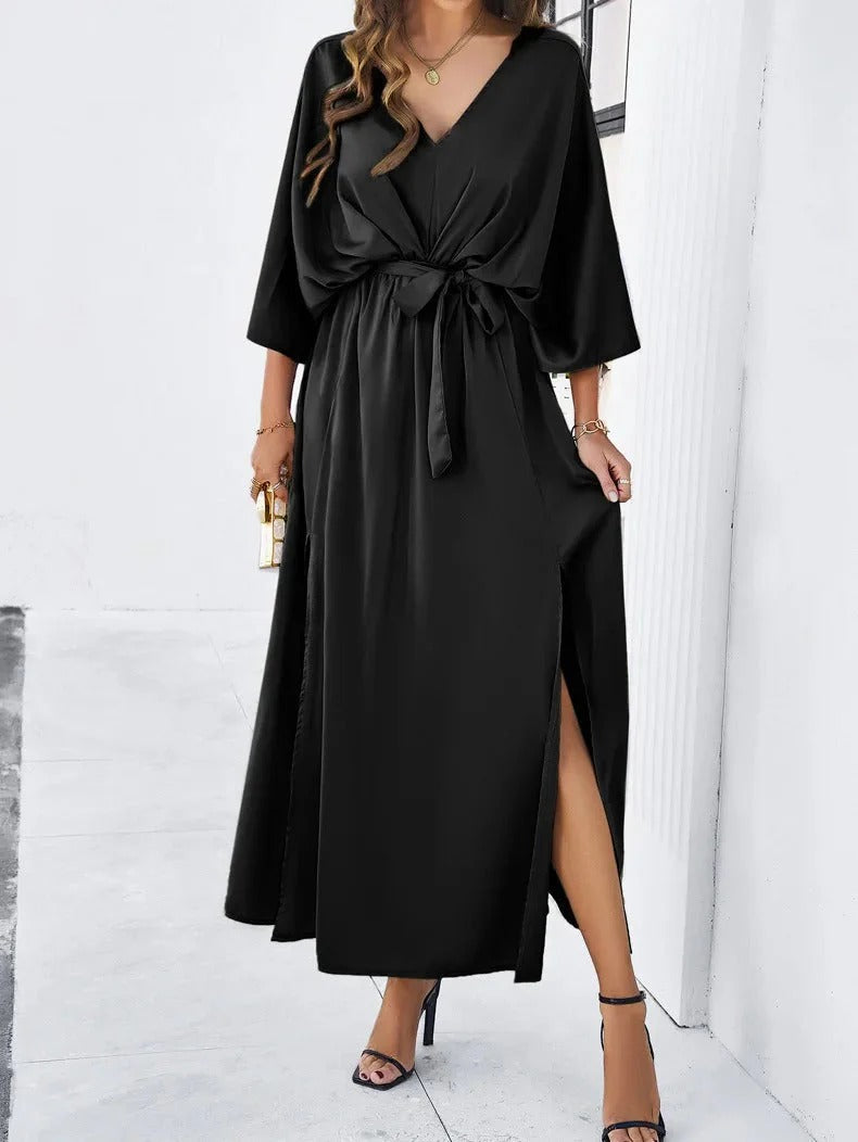 Stylish V-neck Elegant Spring Dress - Patricia