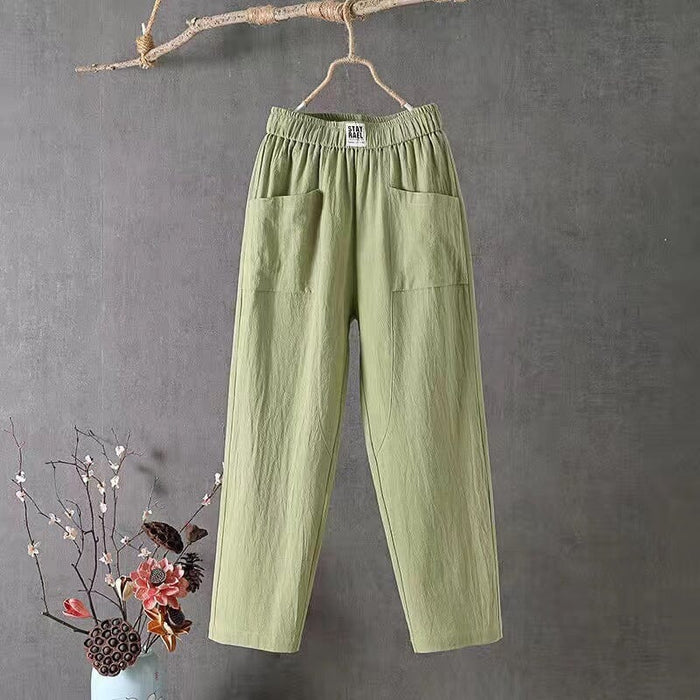 Pantalon élégant et décontracté pour femmes, avec taille élastique confortable pour un ajustement parfait