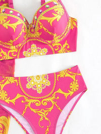 Ensemble Bikini Haut de Gamme Bohème pour Femmes avec Voile de Couverture