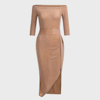 Gia - Robe longue élégante pour les fêtes et les soirées, avec des détails scintillants