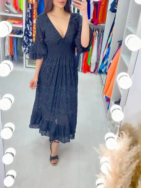 Robe d'été longue et élégante - Frederique pour un look sophistiqué