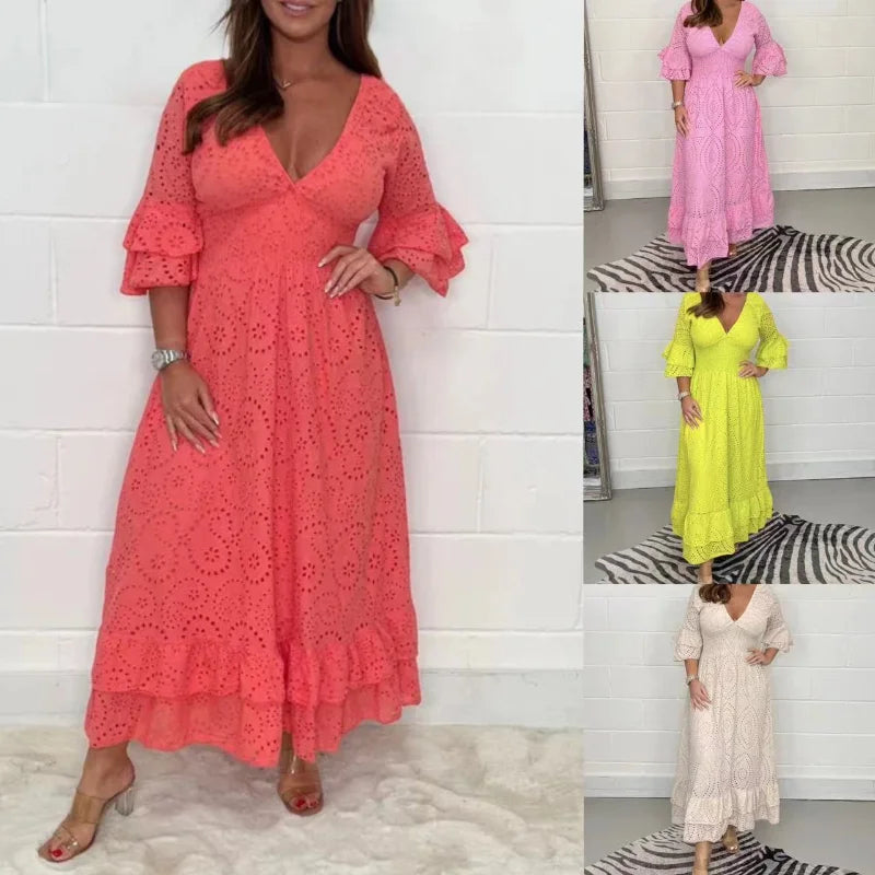 Robe d'été longue et élégante - Frederique pour un look sophistiqué