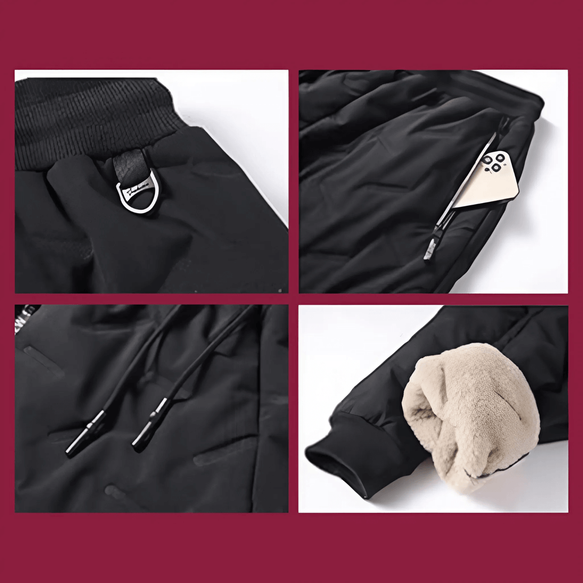 Flow - Pantalon thermique élégant pour hommes, imperméable et coupe-vent, pour un confort et une protection ultimes
