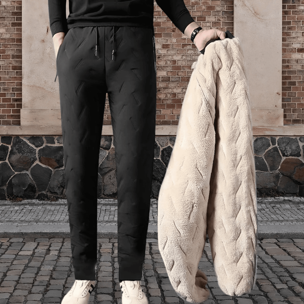 Flow - Pantalon thermique élégant pour hommes, imperméable et coupe-vent, pour un confort et une protection ultimes