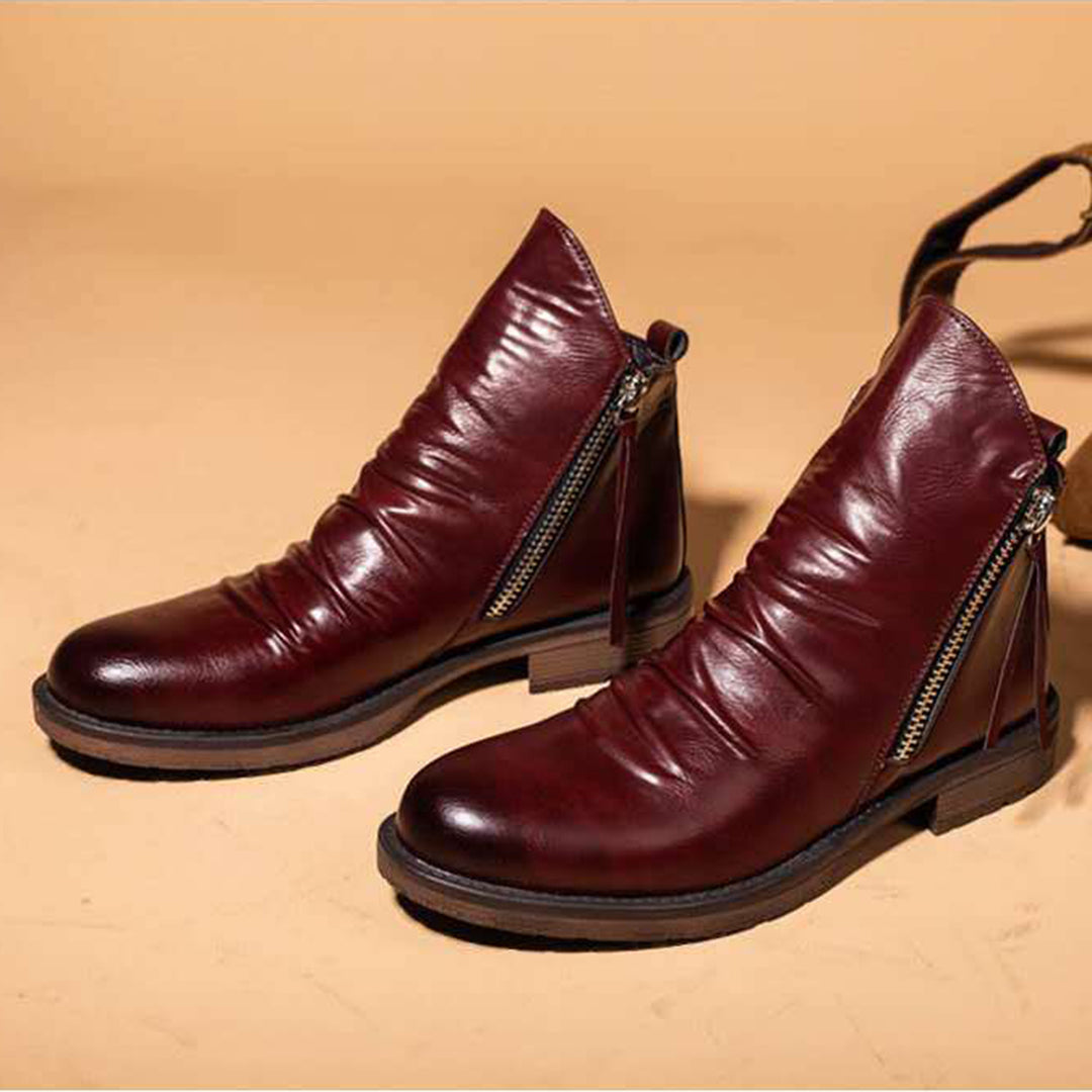 HAYLOM - Bottes élégantes avec fermeture à glissière très tendance