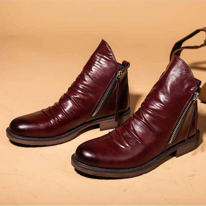 HAYLOM - Bottes élégantes avec fermeture à glissière très tendance